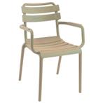 Stapelstoel Torvi kleur taupe, Info@edvonline.nl, Kunststof, Overige kleuren, Nieuw
