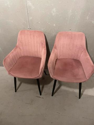 armstoel velvet roze beschikbaar voor biedingen