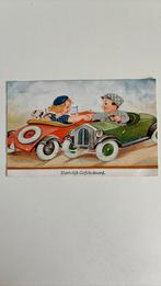 Felicitatie. 2 autorijders schudden elkaar de hand.1943, Ophalen of Verzenden, 1940 tot 1960