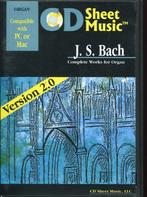 CD Sheet Music J.S.Bach Compatible with PC or Mac, Ophalen of Verzenden