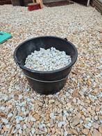 Emmer met witte kiezels, Tuin en Terras, Grind, Keien en Split, Ophalen, Zo goed als nieuw