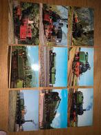 Set ansichtkaarten van stoomtreinen, Ophalen of Verzenden, Trein, Kaart of Prent