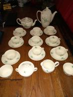 oud servies model boudewijn decor2784d groene bloem, Antiek en Kunst, Ophalen of Verzenden