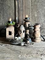 Stoere houten kandelaars, Sliedrecht, Nieuw, Ophalen of Verzenden, Home Fourteen