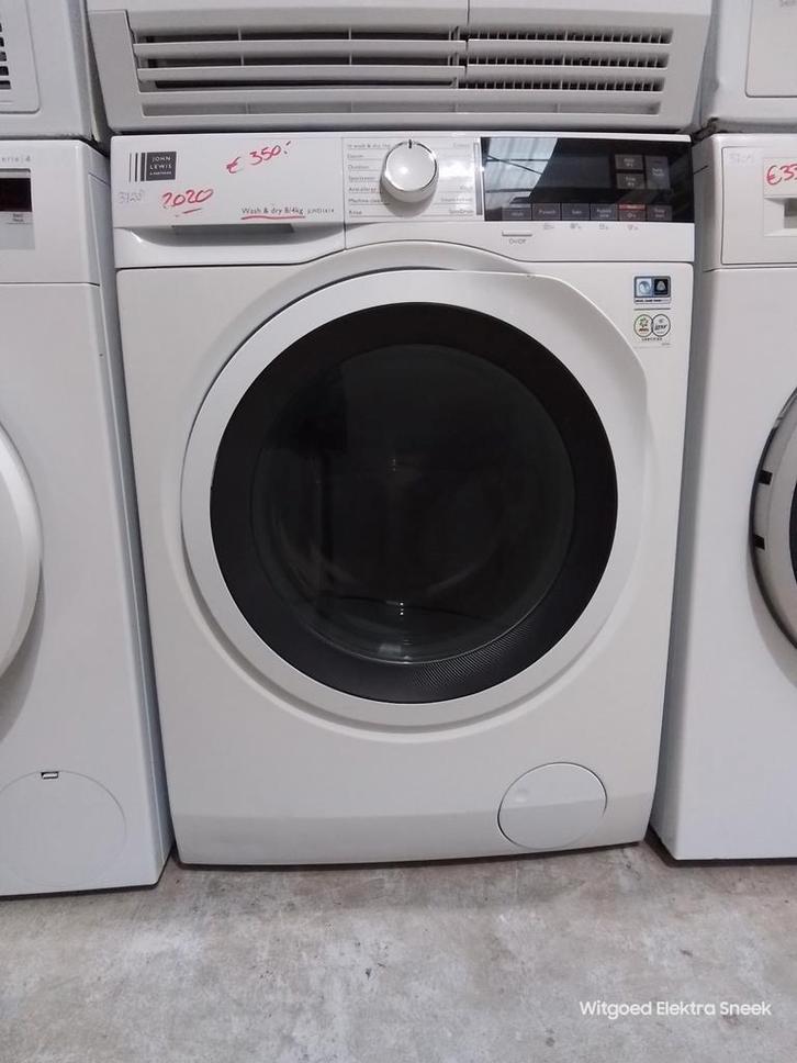 AEG / John lewis was/droogcombi 2020, 3 maand garantie 3728, Witgoed en Apparatuur, Wasmachines, Refurbished, Voorlader, 8 tot 10 kg
