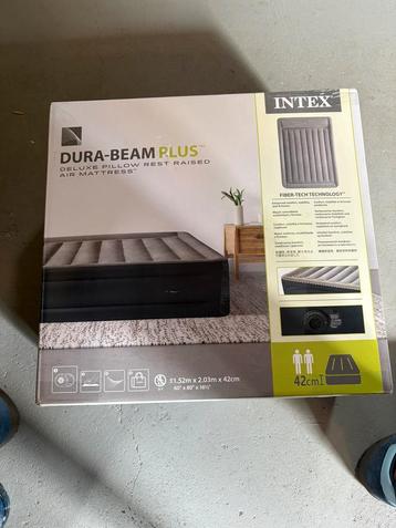 NIEUW! Intex Deluxe Queensize Luchtbed - ingebouwde pomp beschikbaar voor biedingen
