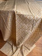 Exclusieve zijde stof handgeweven/geverfd 440x100cm, Hobby en Vrije tijd, Stoffen en Lappen, Geel, Ophalen of Verzenden, 30 tot 120 cm