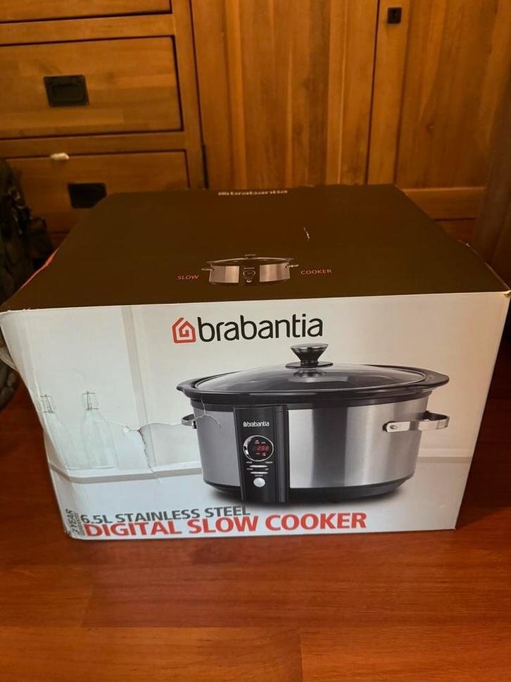 Brabantia slowcooker BBEK1083, Witgoed en Apparatuur, Slowcookers, Nieuw, Ophalen of Verzenden