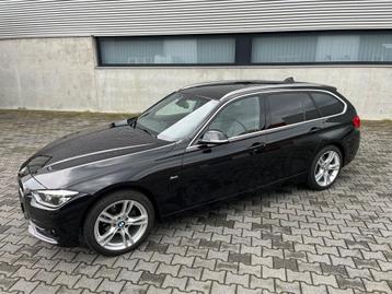 BMW 3-Serie Touring f31 320i 184pk Aut 2017 Zwart Pano dak
