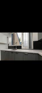 Grijze U-Keuken met Inbouwapparatuur - Snel Weg!, Huis en Inrichting, Ophalen of Verzenden, Gebruikt, Grijs, U-keuken