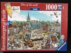 Ravensburger Fleroux stedenpuzzel Gouda, Ophalen, 500 t/m 1500 stukjes, Gebruikt, Legpuzzel