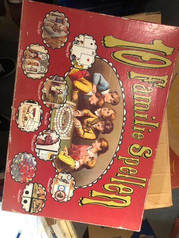 Familiespel doos met 10 spellen. 1974 beschikbaar voor biedingen