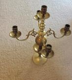 kandelaar koper/messing 5 arms, Huis en Inrichting, Woonaccessoires | Kandelaars en Kaarsen, Ophalen of Verzenden, Brons of Koper