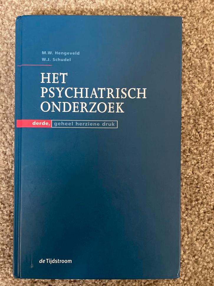 Psychiatrisch Onderzoek - Hengveld & Schudel, Boeken, Psychologie, Zo goed als nieuw, Klinische psychologie, Ophalen of Verzenden