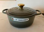 Le creuset 24 cm pan, thyme groen, 4,2 lt, nieuw, Gietijzer, Nieuw, Ophalen of Verzenden, Keramische plaat