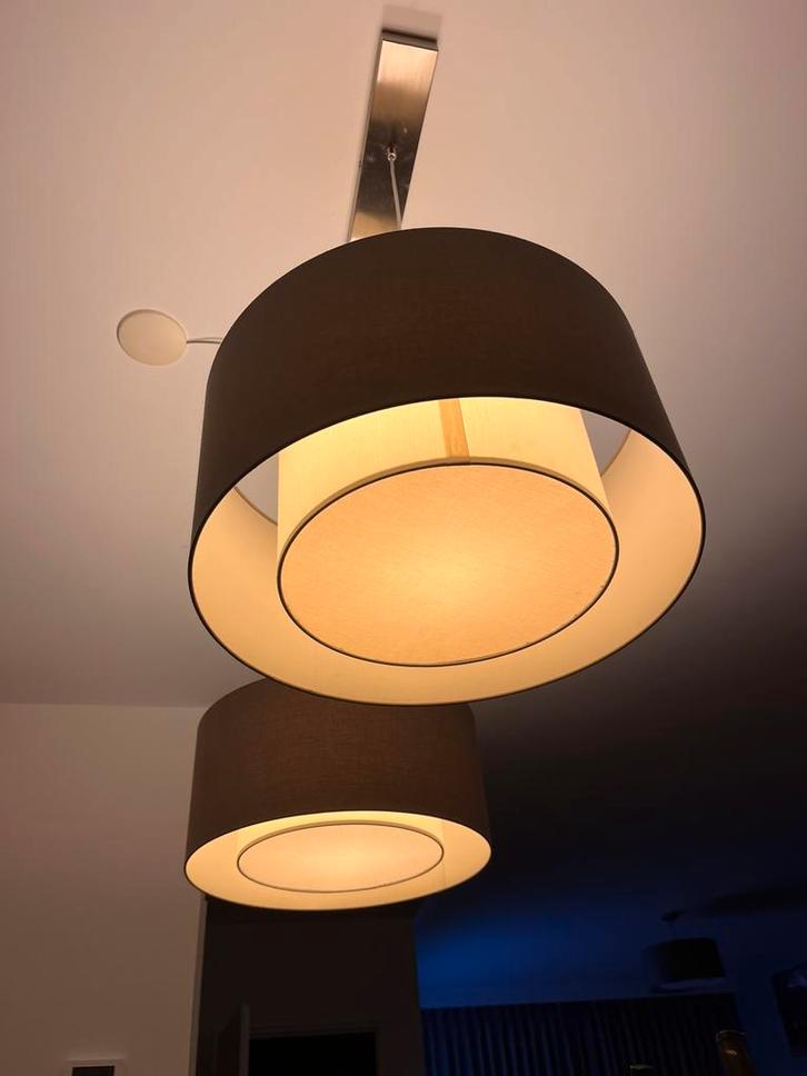Duo lamp dimbaar, Huis en Inrichting, Lampen | Tafellampen, Zo goed als nieuw, Minder dan 50 cm, Ophalen
