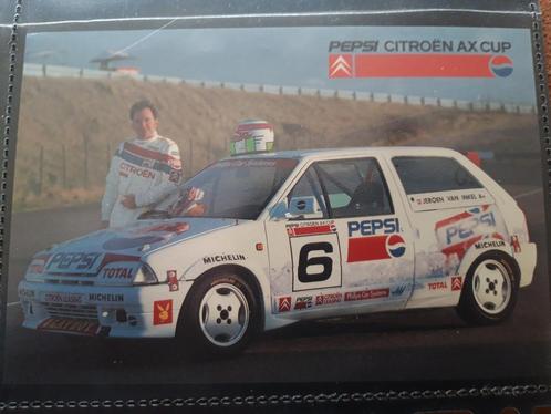 sticker briefkaart formaat Citroën Pepsi AX Cup, Verzamelen, Automerken, Motoren en Formule 1, Zo goed als nieuw, Auto's, Ophalen of Verzenden