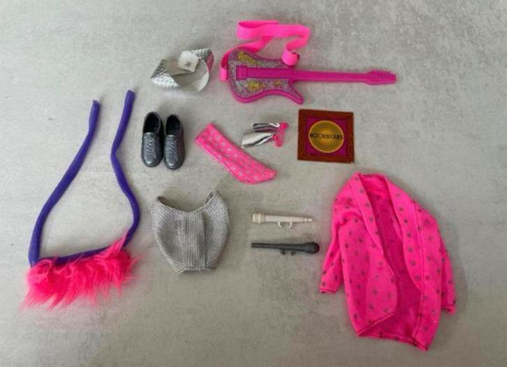 Barbie and the rockers jaren 80 accessoires, Verzamelen, Poppen, Gebruikt, Accessoires, Ophalen of Verzenden