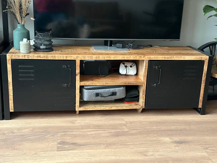 Mango houten meubels, Huis en Inrichting, Kasten | Televisiemeubels, Zo goed als nieuw, Minder dan 100 cm, 50 tot 100 cm, 25 tot 50 cm