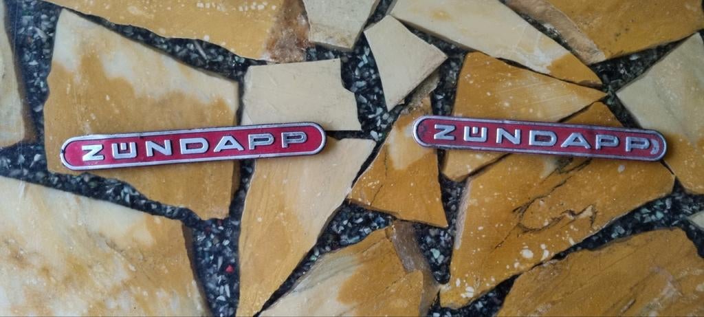 Zundapp Emblemen - Set van 2, Ophalen of Verzenden, Gebruikt, Overige typen