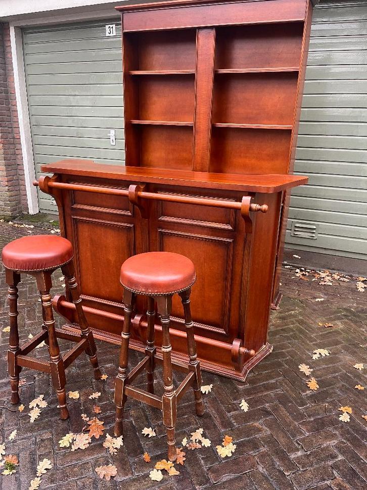 Engelse🇬🇧Huisbar bar toog Heineken biertap barmeubel cafe, Huis en Inrichting, Barren, Gebruikt, Inclusief barstoelen, Ophalen