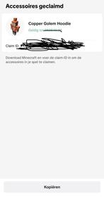 copper golem hoodie minecraft, Eén persoon, Cadeaubon