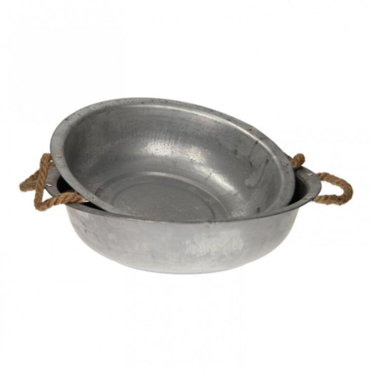 zinken teil partijhandel 34 stuks, Tuin en Terras, Bloempotten, Nieuw, Metaal, Balkon, Tuin, 25 tot 40 cm, Rond, Ophalen of Verzenden