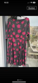 Jurk, bloemen, vintage, Maat 42/44 (L), Ophalen of Verzenden, Zo goed als nieuw, Knielengte
