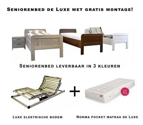 Seniorenbed de Luxe complete set - in 3 kleuren, Huis en Inrichting, Slaapkamer | Bedden