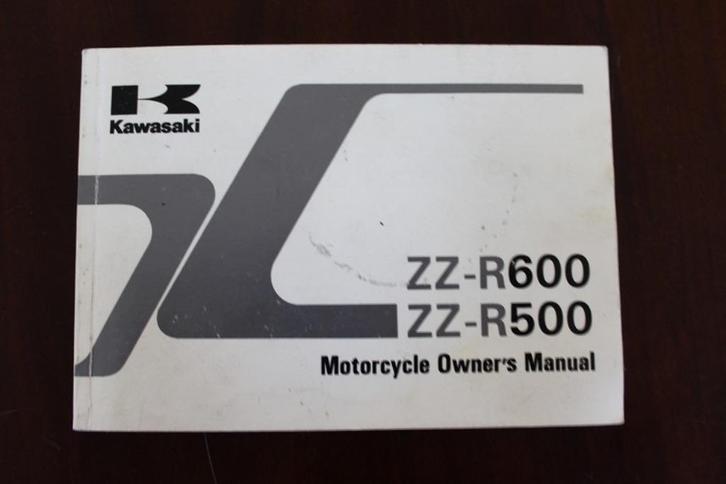 Kawasaki ZZ-R600 ZZ-R500 1996 motorcycle owner's manual ZX, Motoren, Handleidingen en Instructieboekjes, Kawasaki, Ophalen of Verzenden
