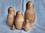 Houten Matroesjka Set van 5, Pyrografie, Ophalen of Verzenden