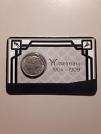 Historische coincard KNM: Wilhelmina 1/2 gulden 1909 (luxe), Verzenden, Overige landen, 2 euro, Zilver