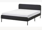 2-Persoonsbed Ikea Slattum 140x200 en Matras Hyllestad, Ophalen, Tweepersoons, 140 cm, Zo goed als nieuw