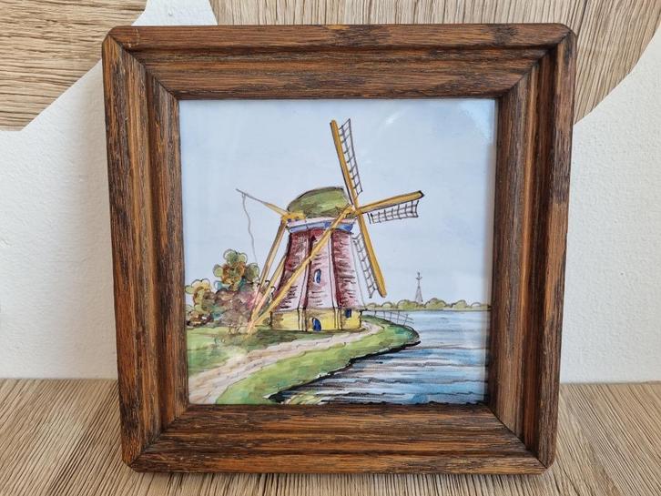 Prachtige Tegel met Molen van Westraven Utrecht Anno 1661, Antiek en Kunst, Antiek | Wandborden en Tegels, Ophalen of Verzenden