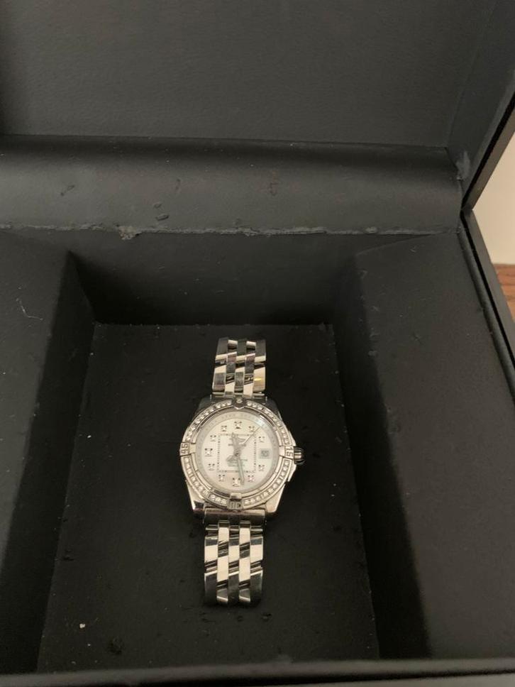 Breitling cockpit Diamanten dames, Sieraden, Tassen en Uiterlijk, Horloges | Dames, Zo goed als nieuw, Overige merken, Staal, Ophalen
