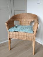 Rieten/ rotan stoel, Huis en Inrichting, Ophalen, Gebruikt, Bruin, Riet of Rotan