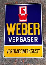 Weber vergaser emaillen reclame bord garage showroom borden