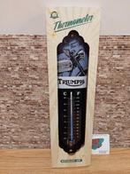 thermometer metaal, TRUMPH, blauw/wit lengte 28 cm, Huis en Inrichting, Ophalen of Verzenden, Nieuw, Buitenthermometer
