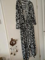IGIGI Overslag Jurk Zebraprint Maat 52/54, Kleding | Dames, IGIGI, Zwart, Maat 46/48 (XL) of groter, Ophalen of Verzenden