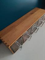 IKEA Forhöja Forhoya kruidenrek 5 glazen grutters bakjes, Ophalen, Gebruikt, Zwart, 50 tot 100 cm