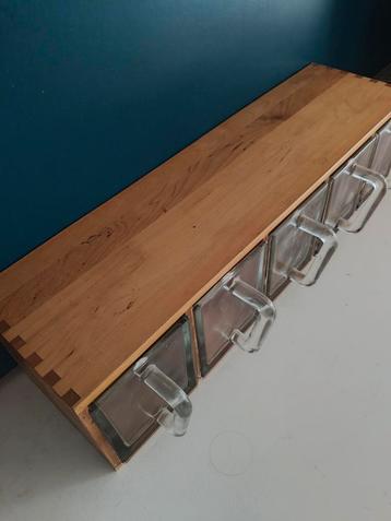 IKEA Forhöja Forhoya kruidenrek 5 glazen grutters bakjes  beschikbaar voor biedingen