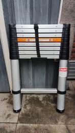 Aluminium Telescoop ladder, merk Duro, 2,60 m, 8 treden., Doe-het-zelf en Verbouw, Ladders en Trappen, Ophalen, Gebruikt, Ladder