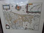 Ets kaart graafschap Noord-Holland brocante vintage, Antiek en Kunst, Kunst | Etsen en Gravures, Ophalen
