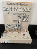 Lucky Luke beeldjes plus display, Verzamelen, Stripfiguren, Gebruikt, Ophalen of Verzenden, Overige figuren, Beeldje of Figuurtje