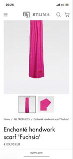 Hoofddoek ByLima enchante handwork scarf fuchsia, Kleding | Dames, Ophalen of Verzenden, Zo goed als nieuw, Sjaal