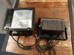 HQI 150W bouwlamp 2 stuks beschikbaar, Ophalen of Verzenden, Gebruikt, 50 tot 200 watt, Lamp met armatuur
