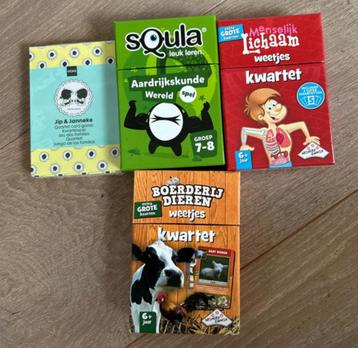 4 Kwartetspellen - leuk en leerzaam! Zgan beschikbaar voor biedingen