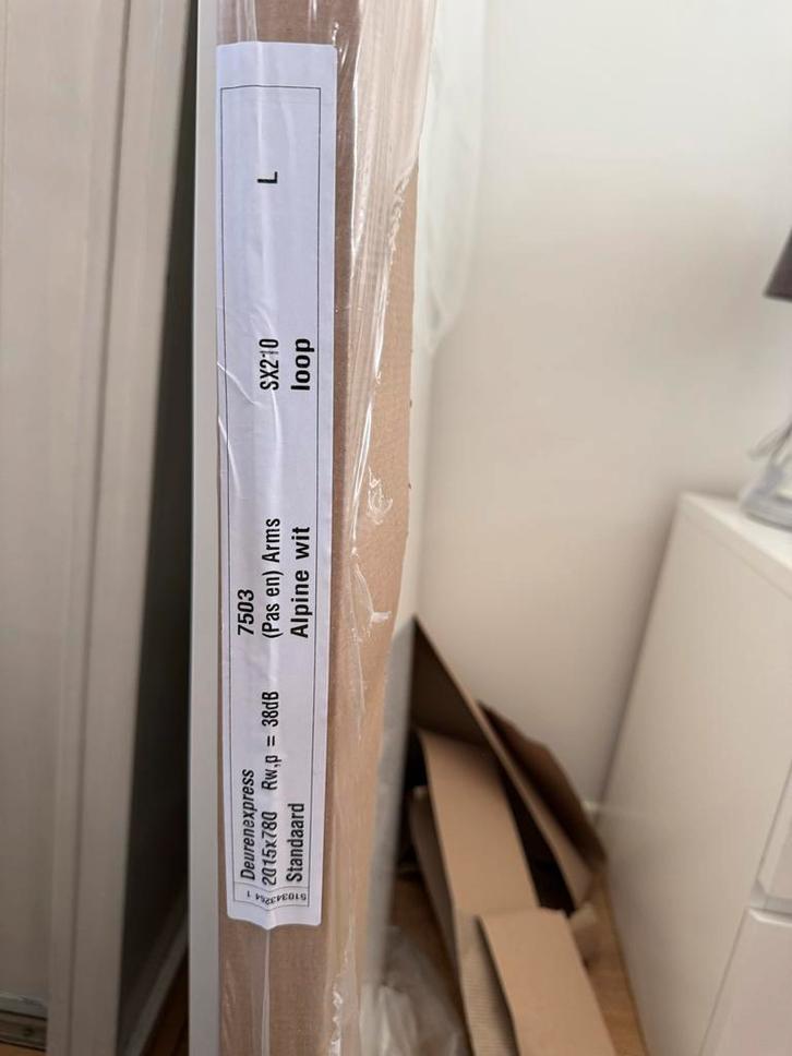 Nieuwe Binnendeur - Svedex Alpine Wit, Doe-het-zelf en Verbouw, Deuren en Horren, Nieuw, Binnendeur, 200 tot 215 cm, 80 tot 100 cm