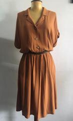 Nieuw jurk bruin terracotta cognac viscose luxe uitvoering, Kleding | Dames, Jurken, Maat 38/40 (M), Bruin, Nieuw, Ophalen of Verzenden