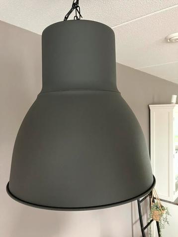Set à 2 stuks industriële hanglampen antraciet  beschikbaar voor biedingen